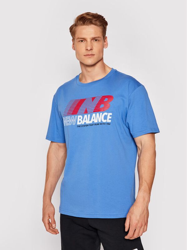 New Balance New Balance Тишърт MT03513 Тъмносин Relaxed Fit