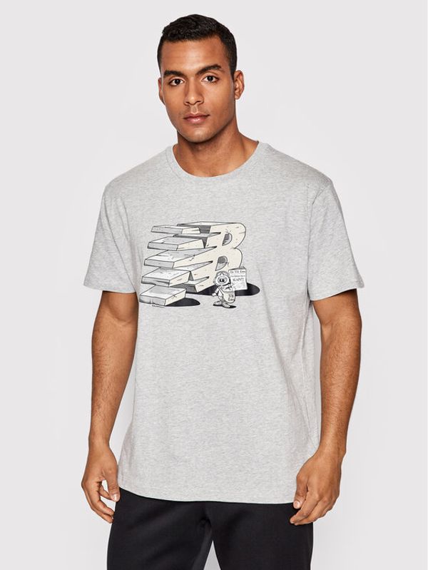 New Balance New Balance Тишърт MT21568 Сив Relaxed Fit