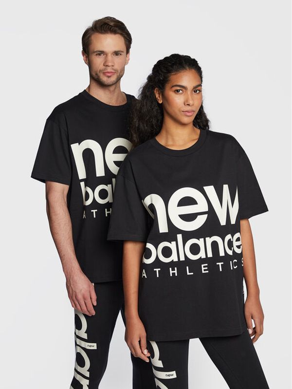 New Balance New Balance Тишърт Unisex Athletics UT23505 Черен Oversize