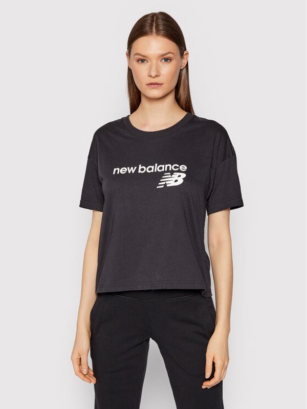 New Balance New Balance Тишърт WT03805 Черен Relaxed Fit