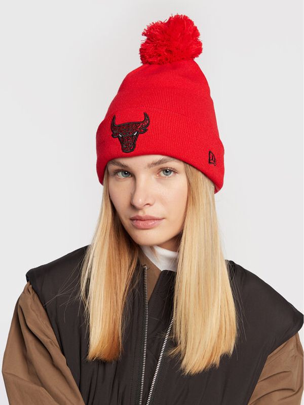 New Era New Era Шапка Chicago Bulls Infill Bobble 60284999 Червен