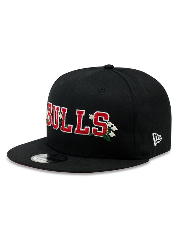 New Era New Era Шапка с козирка Chicago Bulls Flower Wordmark 60358092 Черен