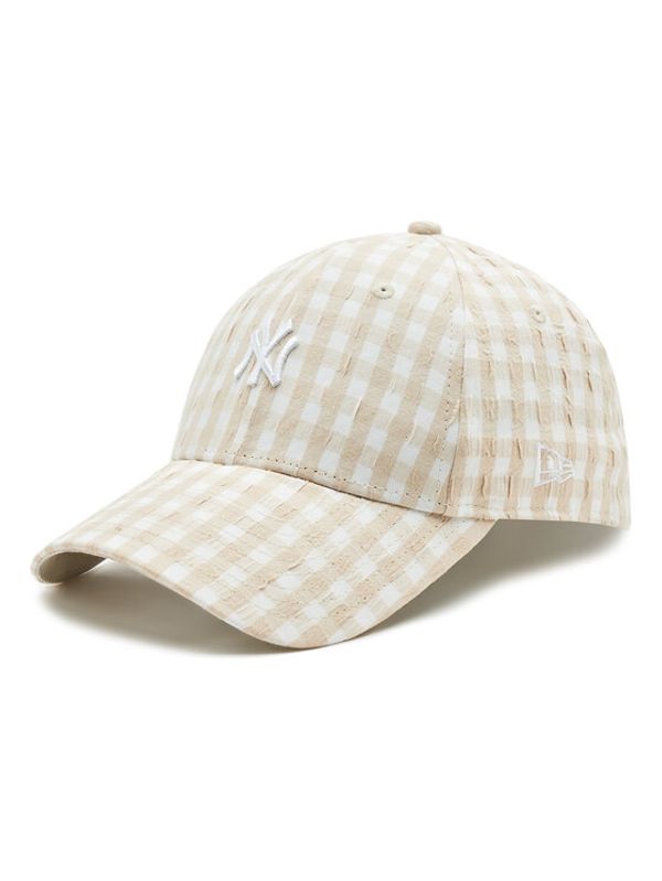New Era New Era Шапка с козирка Gingham 60298637 Бежов