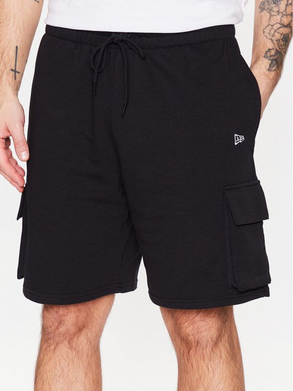 New Era New Era Спортни шорти Essentials 60332267 Черен Regular Fit