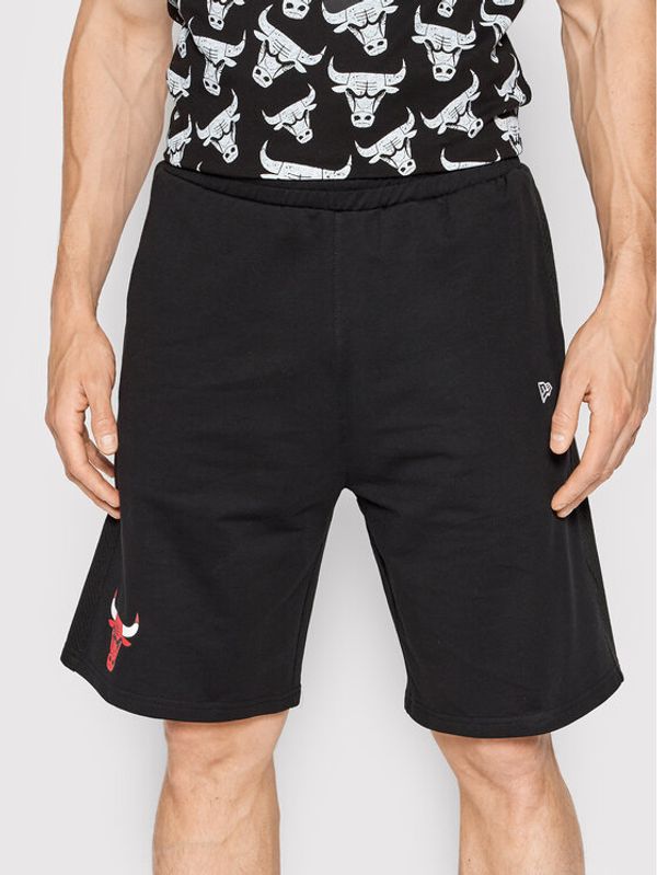 New Era New Era Спортни шорти NBA Team Logo 12827200 Черен Regular Fit