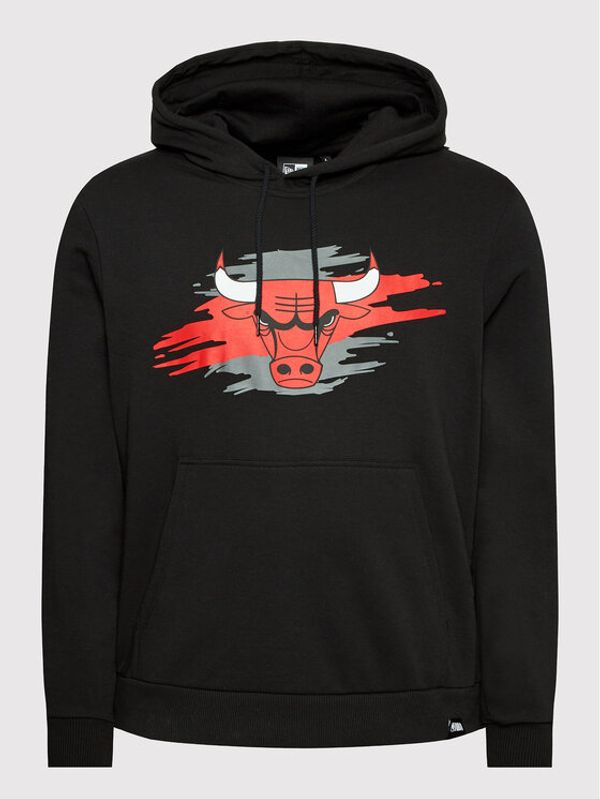 New Era New Era Суитшърт Chicago Bulls Tear Logo 12893081 Черен Regular Fit