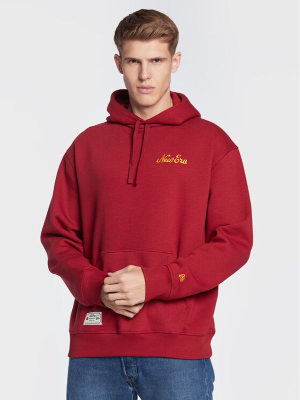 New Era New Era Суитшърт Logo Heritage 60284637 Червен Oversize