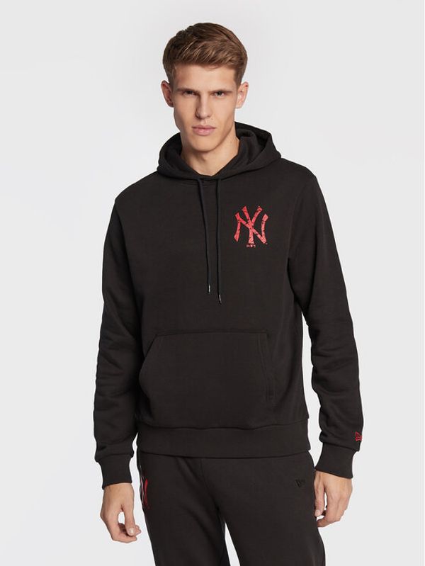 New Era New Era Суитшърт New York Yankees Logo Infill 60284739 Черен Regular Fit