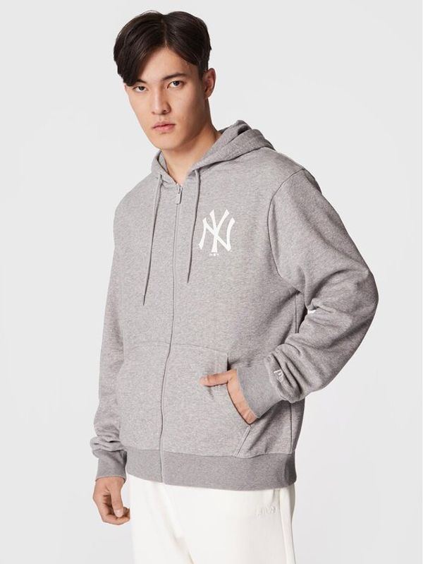 New Era New Era Суитшърт New York Yankees MLB League Essential 60284774 Сив Regular Fit