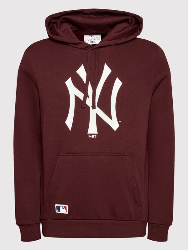 New Era New Era Суитшърт New York Yankees MLB Team Logo 11863699 Бордо Regular Fit