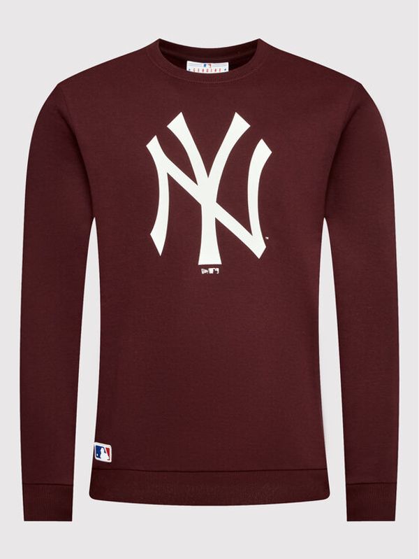 New Era New Era Суитшърт New York Yankees MLB Team Logo 11863703 Бордо Regular Fit