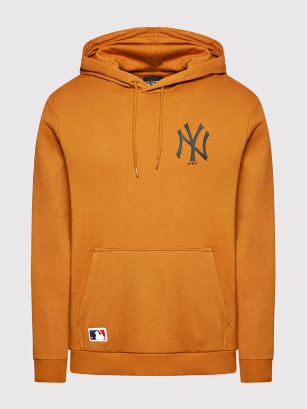 New Era New Era Суитшърт New York Yankees Team Logo 12893143 Кафяв Regular Fit