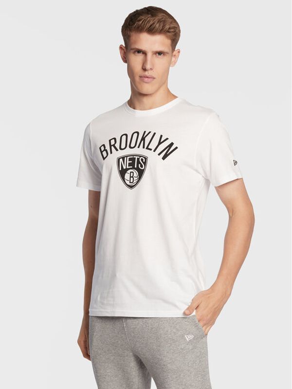 New Era New Era Тишърт Brooklyn Nets 11530756 Бял Regular Fit