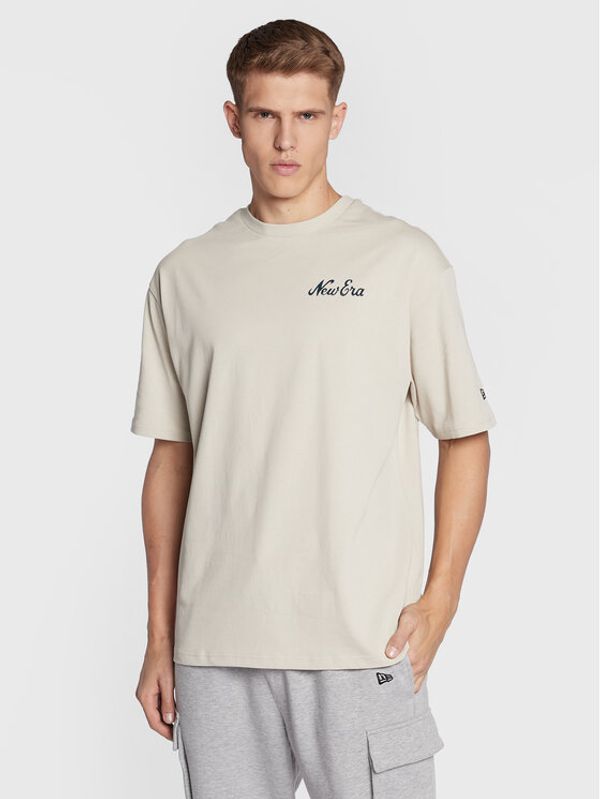 New Era New Era Тишърт Food Graphic Stone 60284762 Бежов Oversize