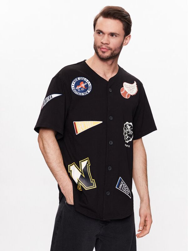 New Era New Era Тишърт Heritage Badge 60332292 Черен Regular Fit