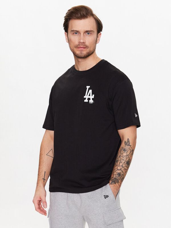 New Era New Era Тишърт La Dodgers Essentials 60292264 Черен Oversize