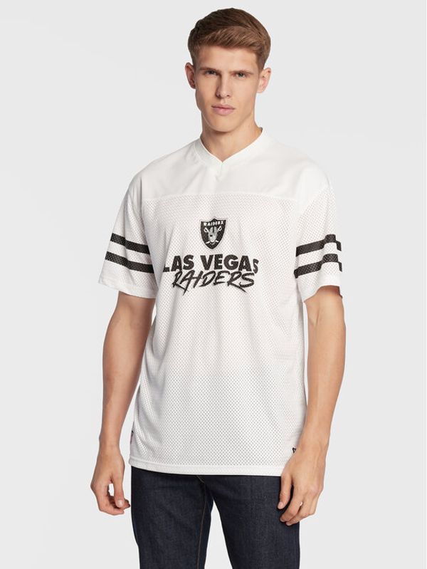 New Era New Era Тишърт Las Vegas Raiders NFL Script 60284671 Бял Relaxed Fit