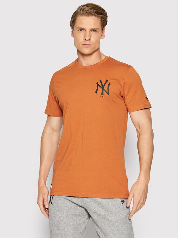 New Era New Era Тишърт Mlb Left Chest Team Logo 12893145 Оранжев Regular Fit