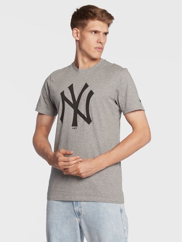 New Era New Era Тишърт New York Yankees MLB Team Logo 11863696 Сив Regular Fit