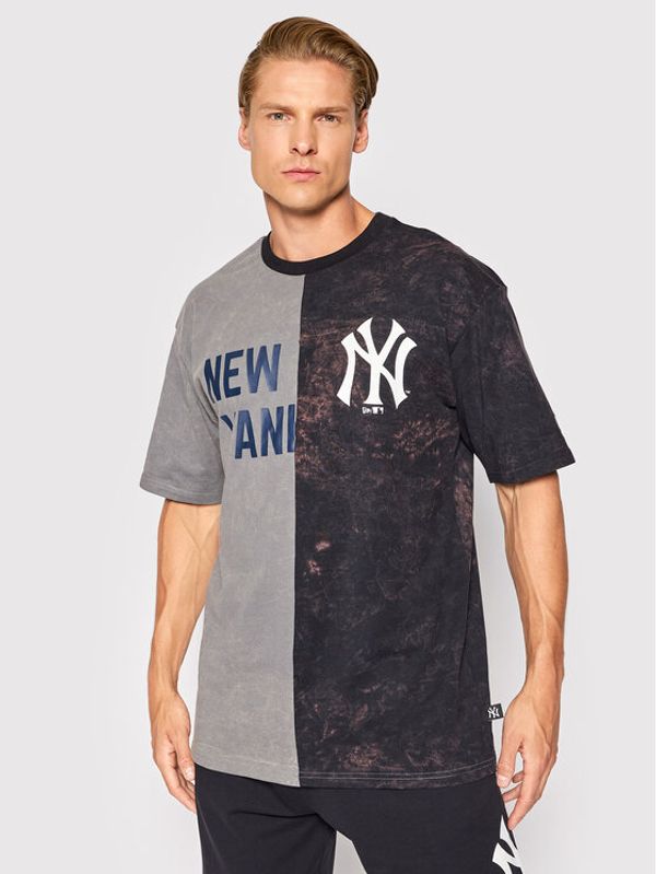 New Era New Era Тишърт New York Yankees Split Graphic 13083854 Сив Regular Fit
