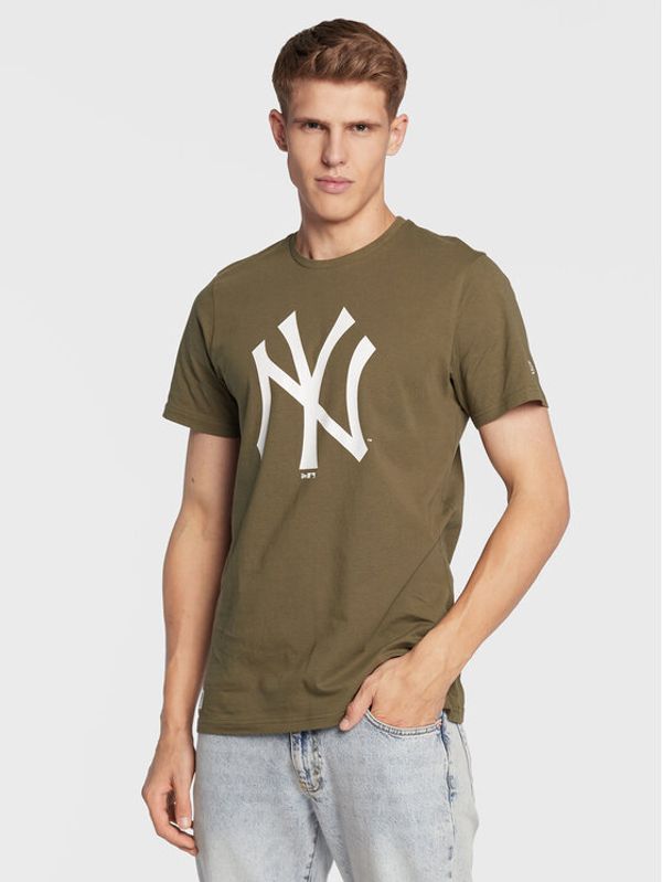 New Era New Era Тишърт New York Yankees Team Logo 11863694 Зелен Regular Fit