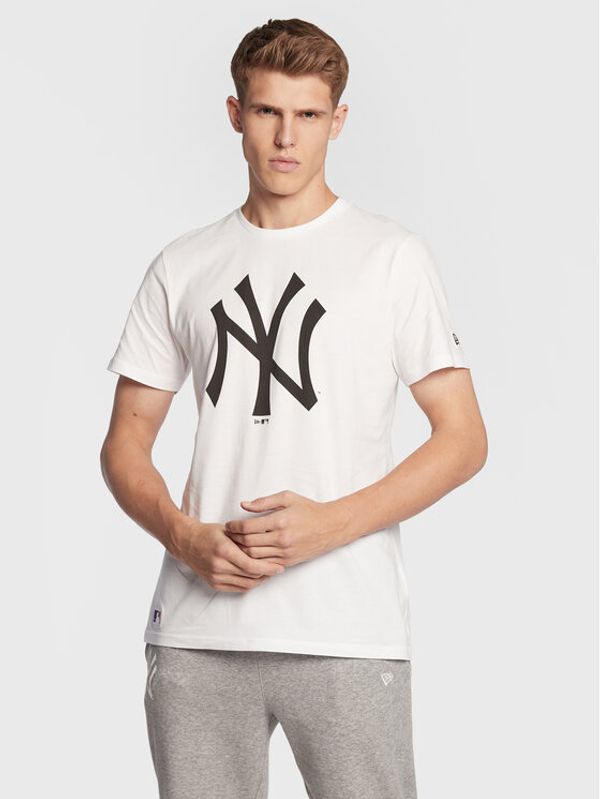 New Era New Era Тишърт New York Yankees Team Logo 11863818 Бял Regular Fit