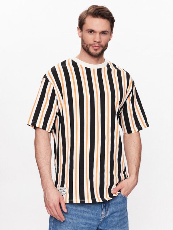 New Era New Era Тишърт Stripe Medium 60332240 Цветен Oversize