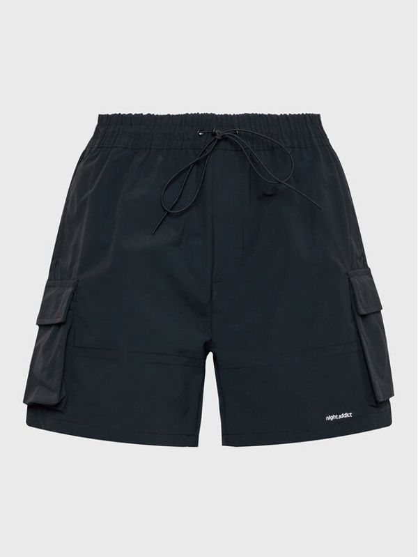 Night Addict Night Addict Спортни шорти MSRT-NAACE Черен Regular Fit