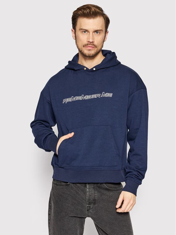 Night Addict Night Addict Суитшърт MSS-NA575MEMB Тъмносин Relaxed Fit