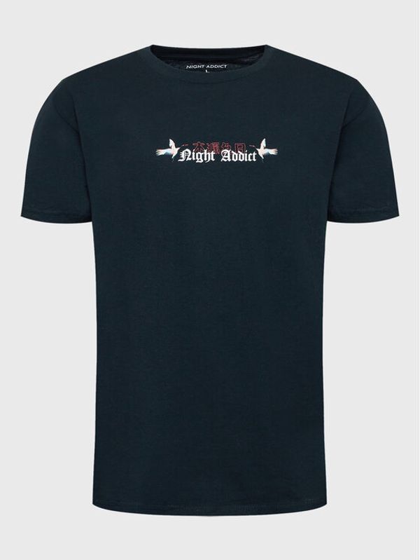 Night Addict Night Addict Тишърт MTS-NA574CRANES Черен Relaxed Fit
