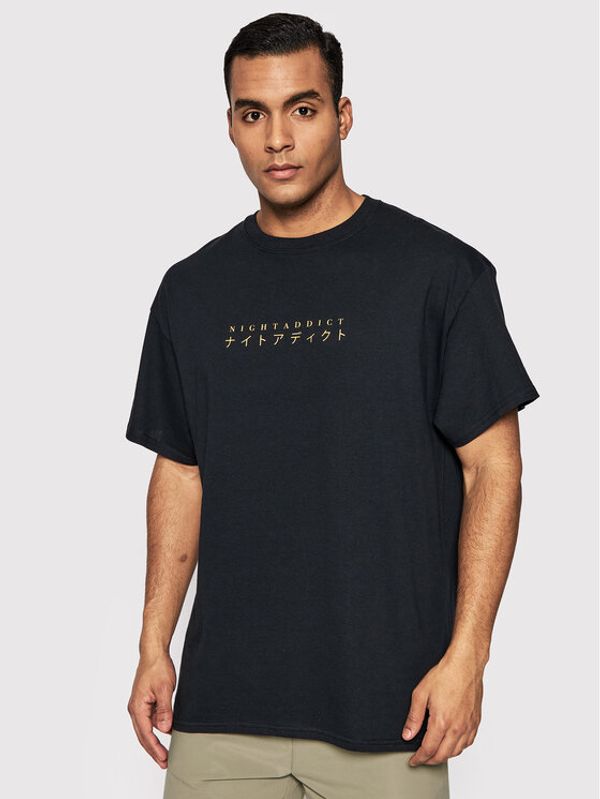 Night Addict Night Addict Тишърт MTS-NA574GROW Черен Relaxed Fit