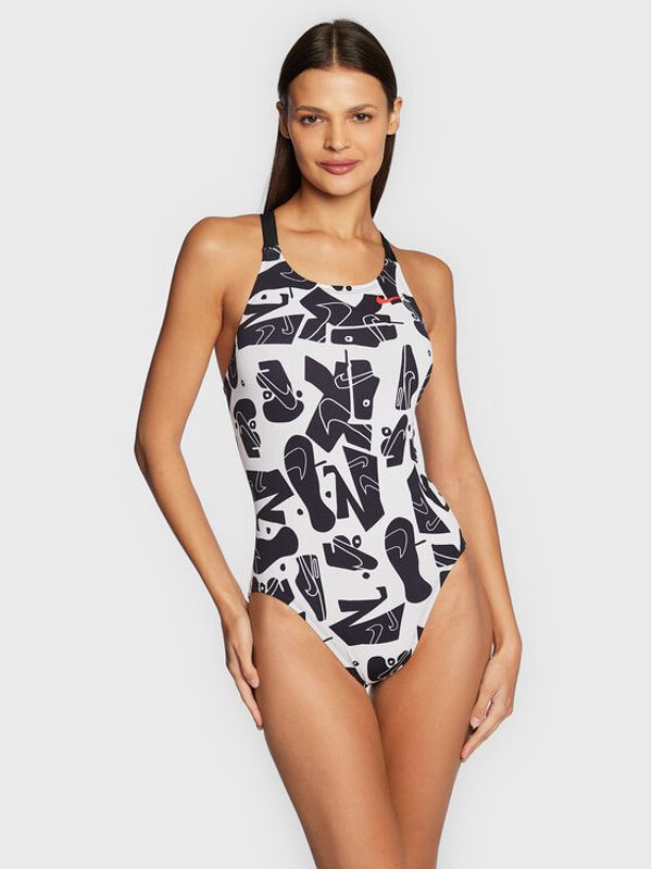 Nike Nike Бански костюм Hydrastrong NESSC050 Черен