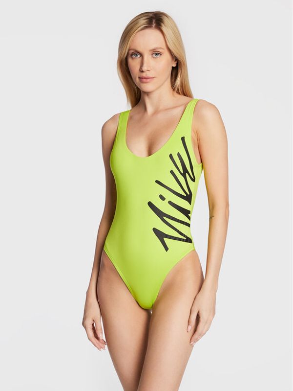 Nike Nike Бански костюм Multi Logo NESSC250 Зелен