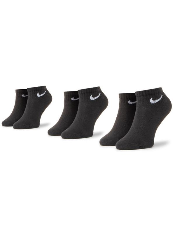 Nike Nike Комплект 3 чифта къси чорапи унисекс SX7667-010 Черен