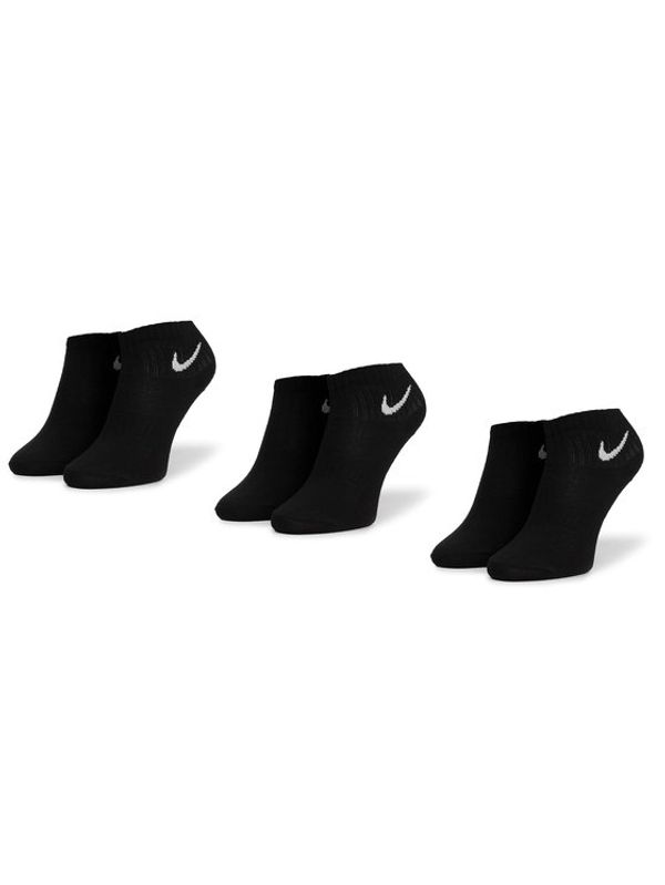 Nike Nike Комплект 3 чифта къси чорапи унисекс SX7677 010 Черен