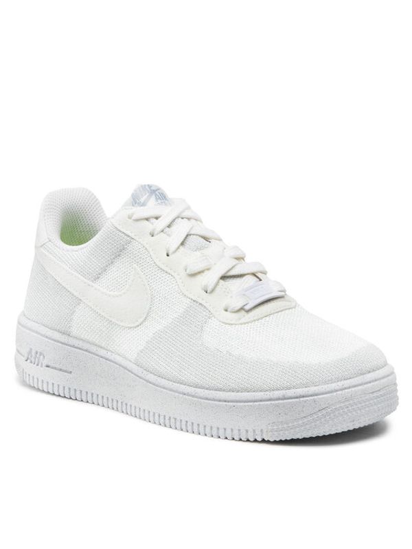 Nike Nike Обувки Af1 Crater Flyknit (GS) DH3375 100 Бял