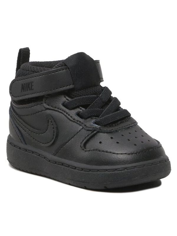Nike Nike Обувки Court Borough Mid 2 (TDV) CD7784 001 Черен