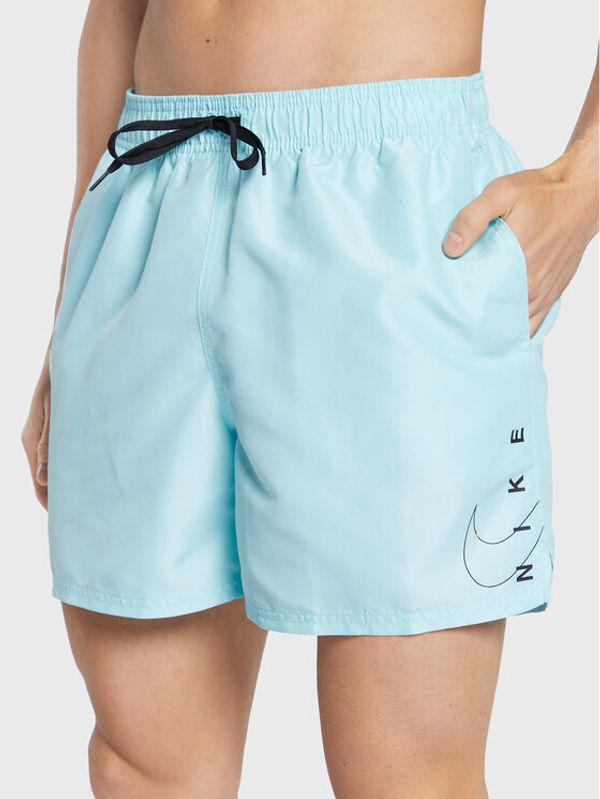 Nike Nike Плувни шорти Swoosh Break 5" NESSC601 Син Regular Fit
