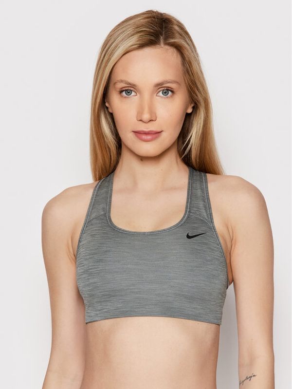 Nike Nike Спортен сутиен Swoosh BV3630 Сив