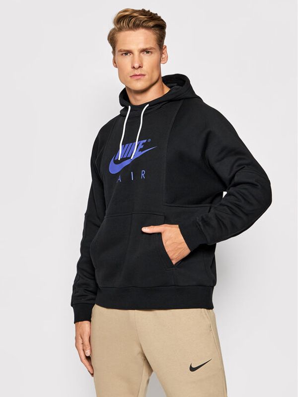 Nike Nike Суитшърт Air Logo DD6383 Черен Regular Fit