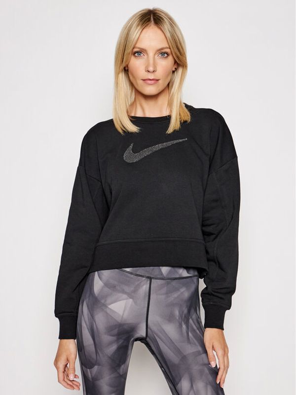 Nike Nike Суитшърт Get Fit CU5506 Черен Oversize