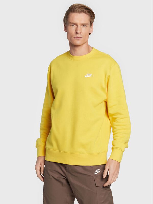 Nike Nike Суитшърт Nsw Club BV2662 Жълт Standard Fit