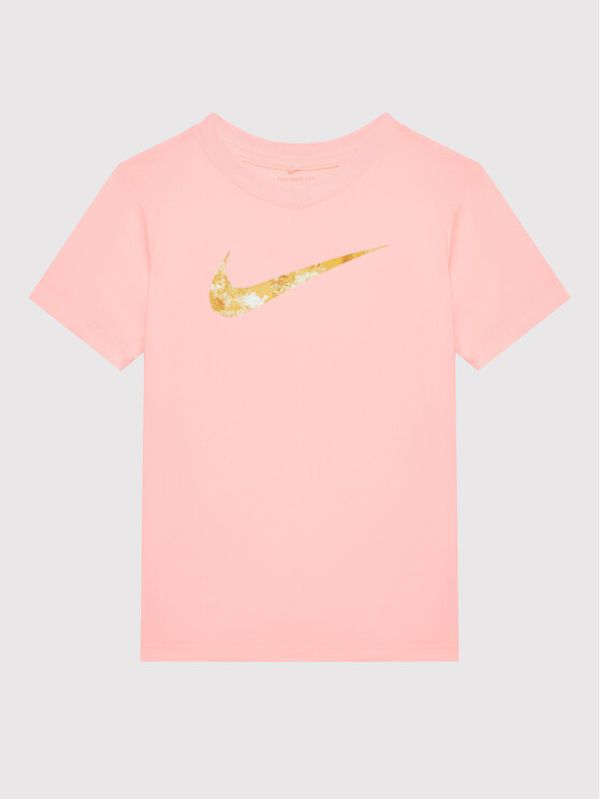 Nike Nike Тениска от техническо трико DH5892 Розов Standard Fit