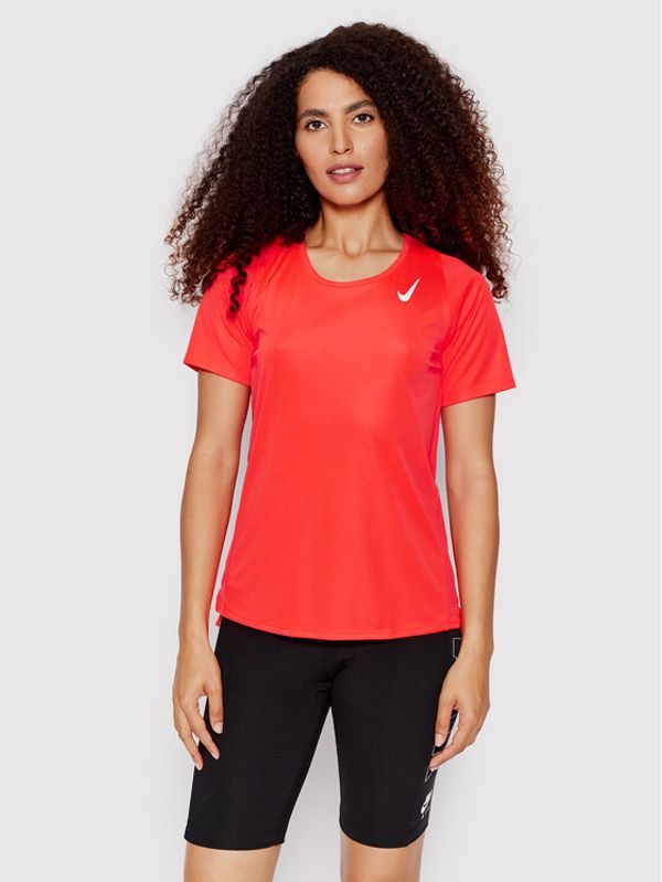 Nike Nike Тениска от техническо трико Race DD5927 Червен Slim Fit