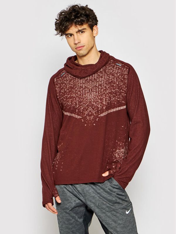 Nike Nike Тениска от техническо трико Run Division Wooldorado CU7891 Бордо Regular Fit