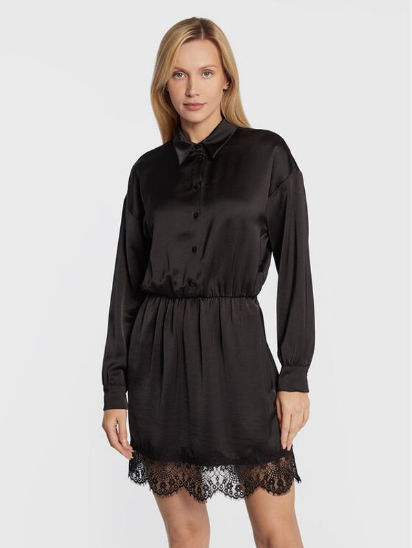 Nissa Nissa Ежедневна рокля RC13336 Черен Regular Fit