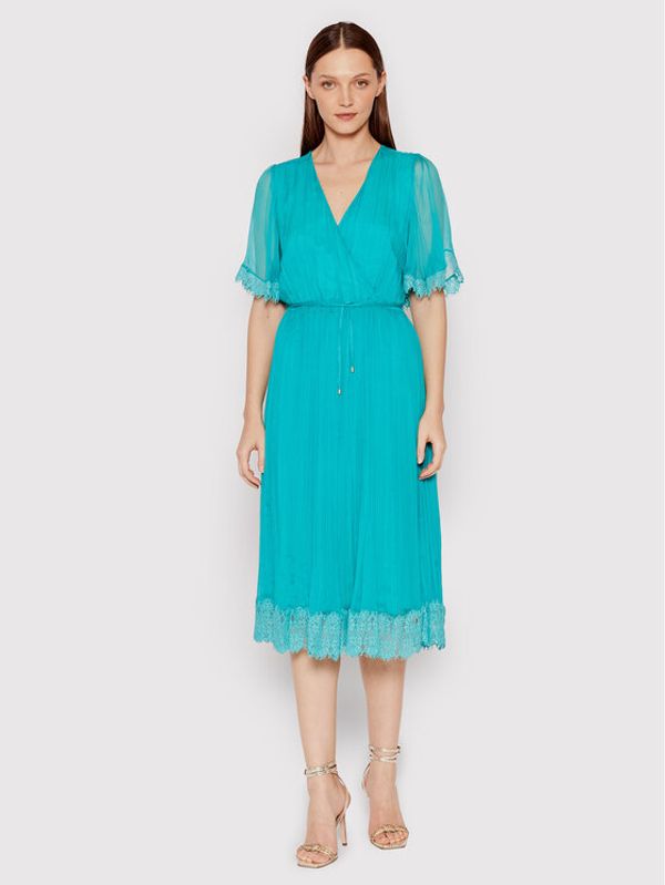 Nissa Nissa Коктейлна рокля RC13119 Син Regular Fit