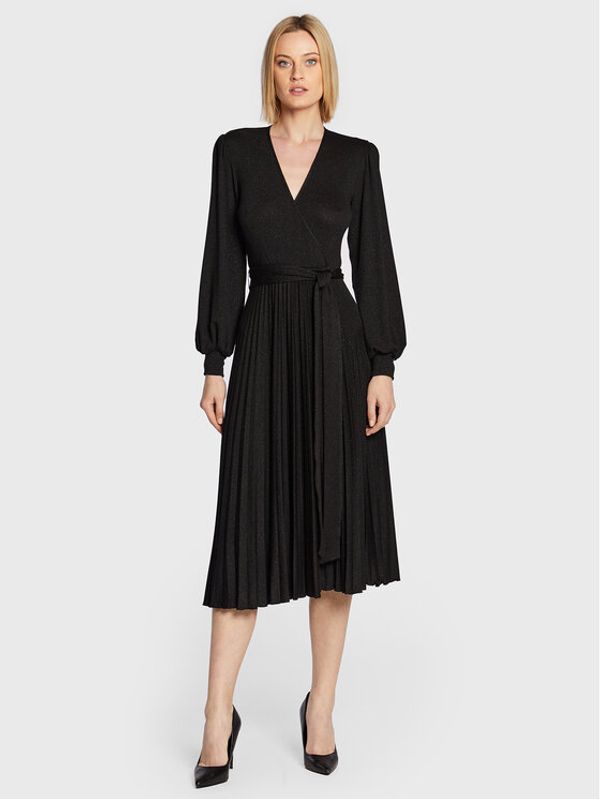 Nissa Nissa Коктейлна рокля RC13567 Черен Regular Fit