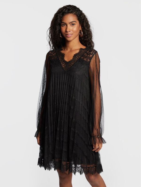 Nissa Nissa Коктейлна рокля RS13569 Черен Regular Fit