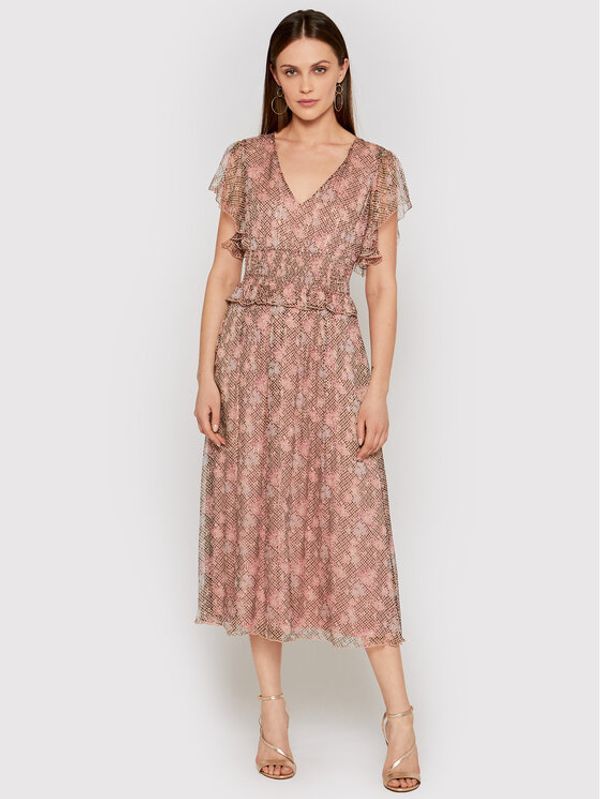 Nissa Nissa Лятна рокля RC12128 Розов Regular Fit